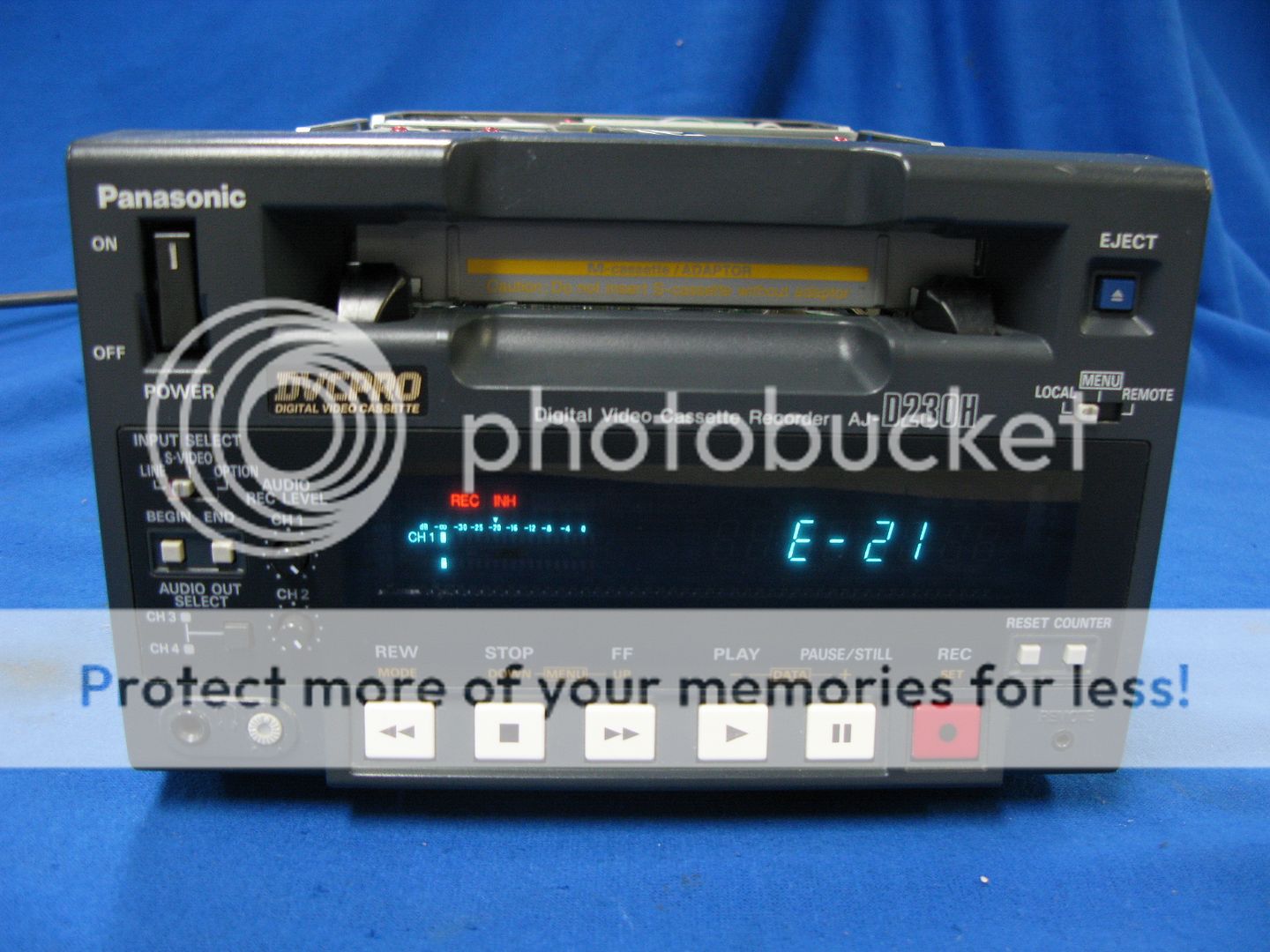 Panasonic AJD230 DVC Pro Player/Recorder w/ 1922 tape eBay